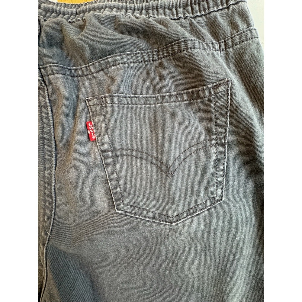 Levis Cargo Jogger Pants Charcoal Size L Youth Boy‎ Elastic Waist - Picture 3 of 8